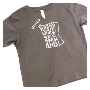 Dark gray kids tee